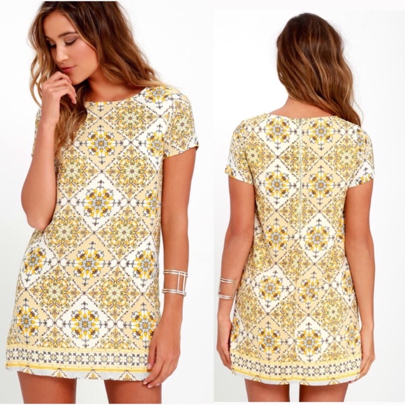 Lulus Dresses & Skirts - Lulu’s Dandi Lion Boho Summer Shift Dress